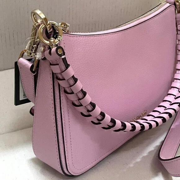 Kate Spade Hudson Shoulder Bag Lavender Medium Leather Crossbody Convertible - Picture 8 of 13